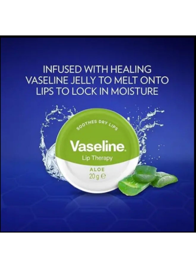 فازلين مرطب شفاه فازلين بخلاصة الصبار (20 جم) - ترطيب مهدئ ومرطب شفاه - تركيبة غير لزجة لشفاه ناعمة - مع الفازلين والصبار - ترطيب يدوم 24 ساعة - Image 5